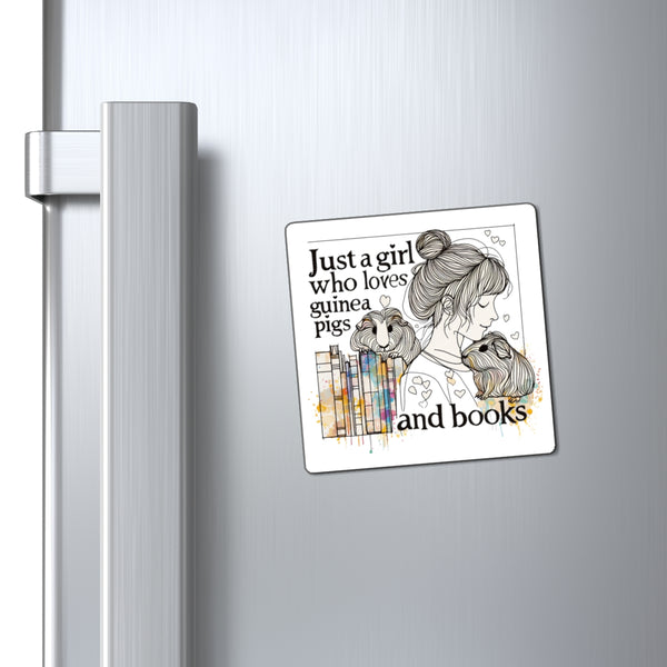 Just a Girl Who Loves Guinea Pigs Magnet - Style BG2P