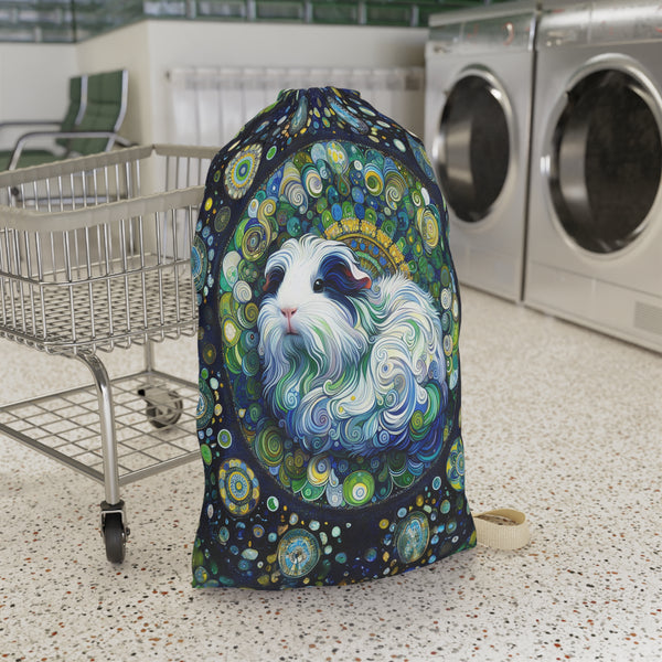 Cool Cavy Mandala Guinea Pig Laundry Bag