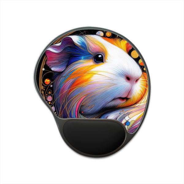 Cavy Closeup Guinea Pig Mouse Pad With Wrist Rest