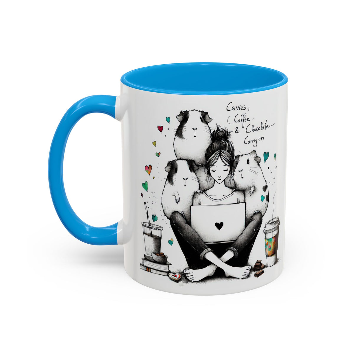 Guinea Pig Mug - Cavies, Coffee & Chocolate Carry On