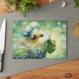 Piggy Nibbling Glass Guinea Pig Cutting Board – image 5