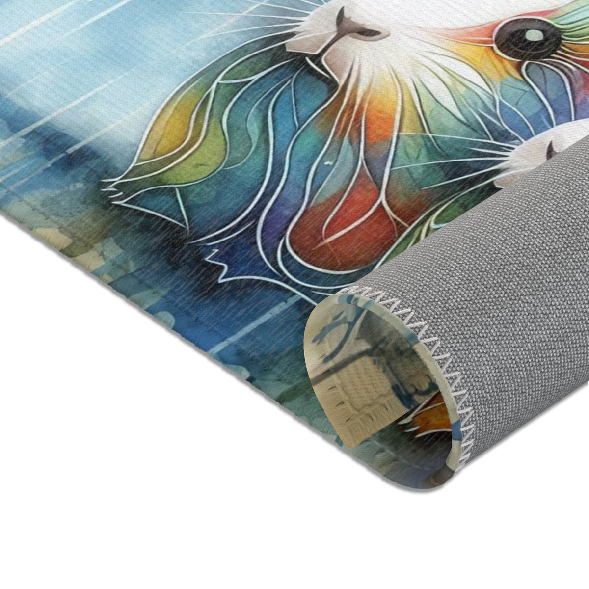 Rainy Day Piggy Play Mat - 24x36 - Guinea Pigs and Rabbits