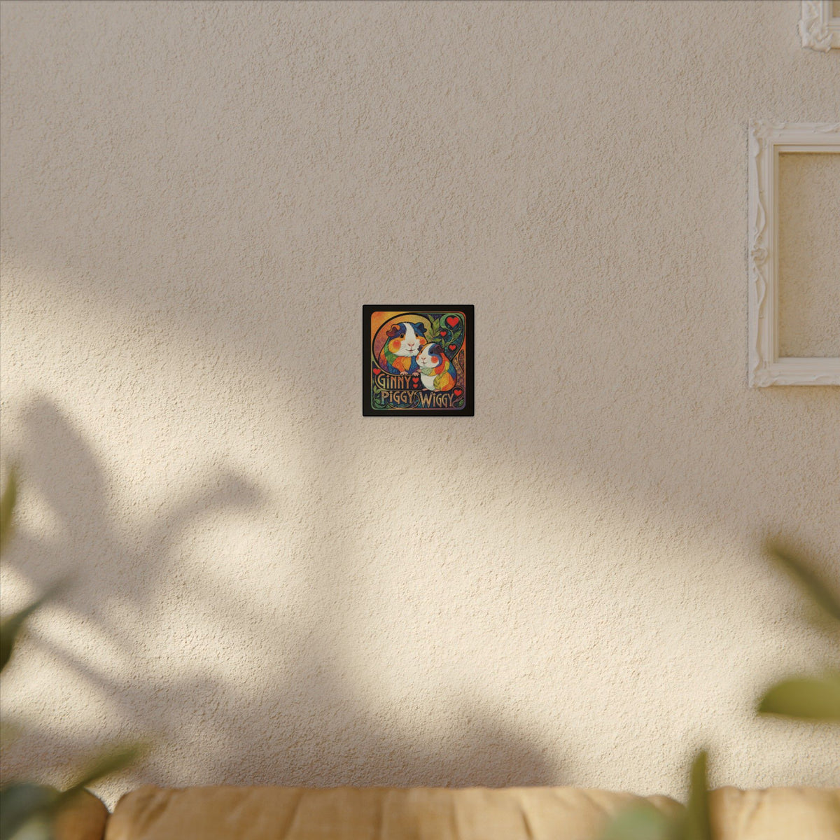 Cheeky Ginny Piggy Wiggy Guinea Pig Canvas