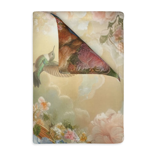 Dreaming Napping Piggies Velveteen Blanket - Double-sided Art