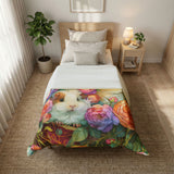 Rich Floral Guinea Pig Duvet Cover – image 6