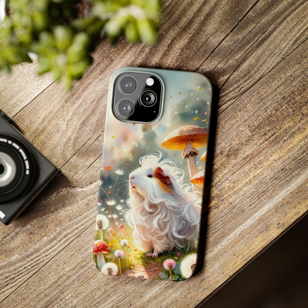 Dandelion Daze Guinea Pig Slim iPhone Case