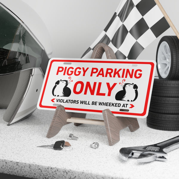 Piggy Parking Only Cavy Cage Plate™