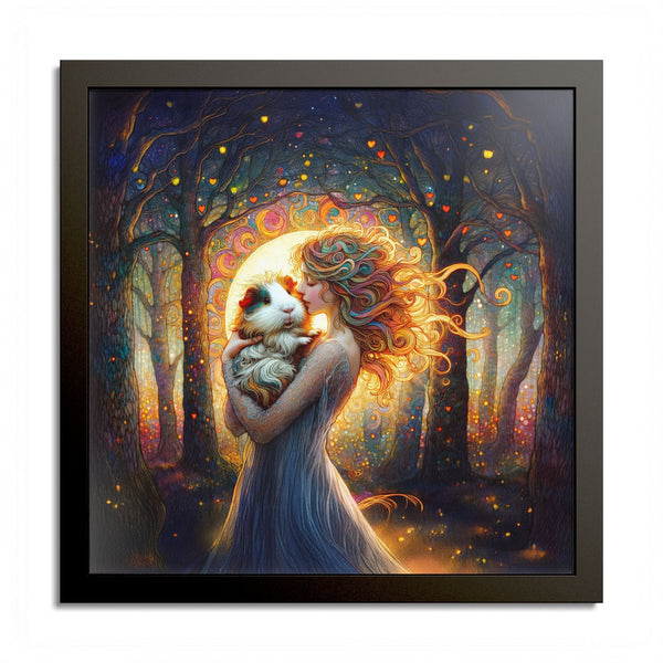 Woodland Grace Guinea Pig Framed Art Print