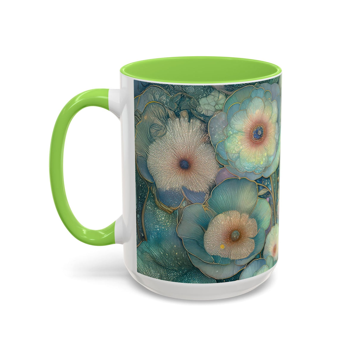 Colorful Guinea Pig Mugs, Cute Animal Coffee Cup, Floral Pet Lover Gift, Nature-Inspired Drinkware, Colorful Ceramic Mug