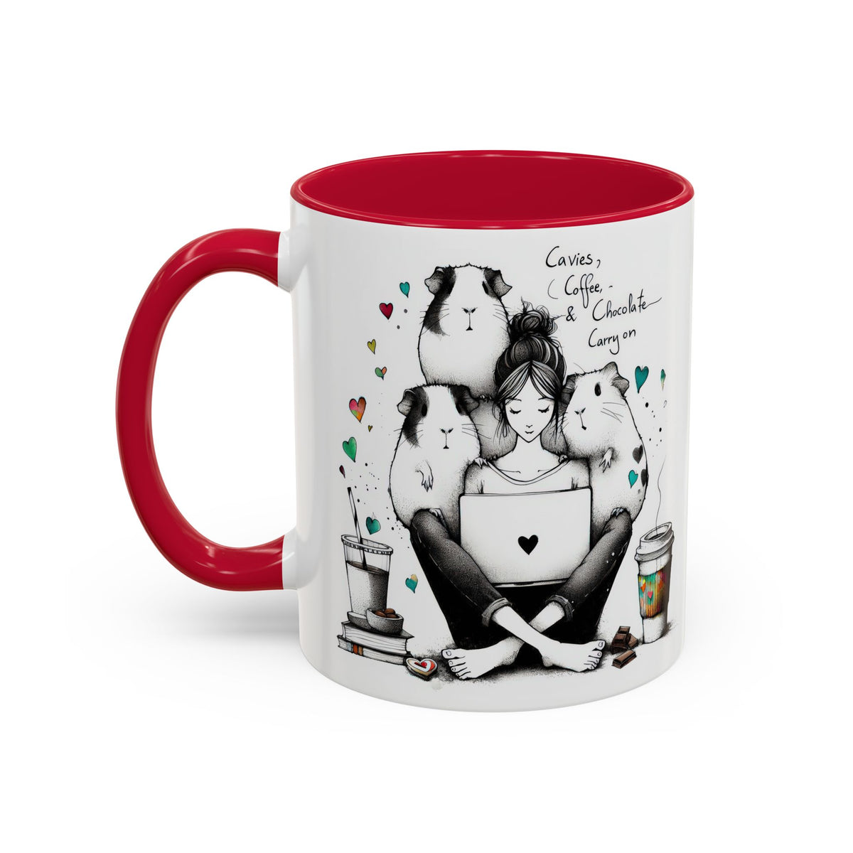 Guinea Pig Mug - Cavies, Coffee & Chocolate Carry On