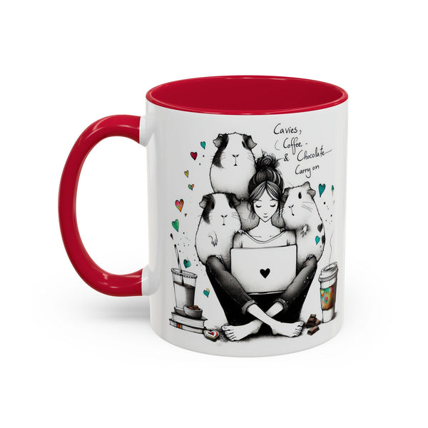 Guinea Pig Mug - Cavies, Coffee & Chocolate Carry On