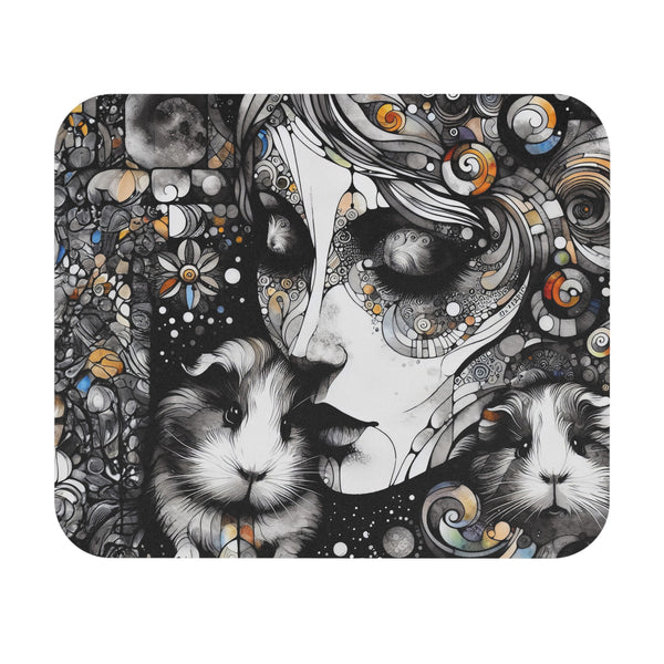 Echoes in Ink Guinea Pig Mouse Pad