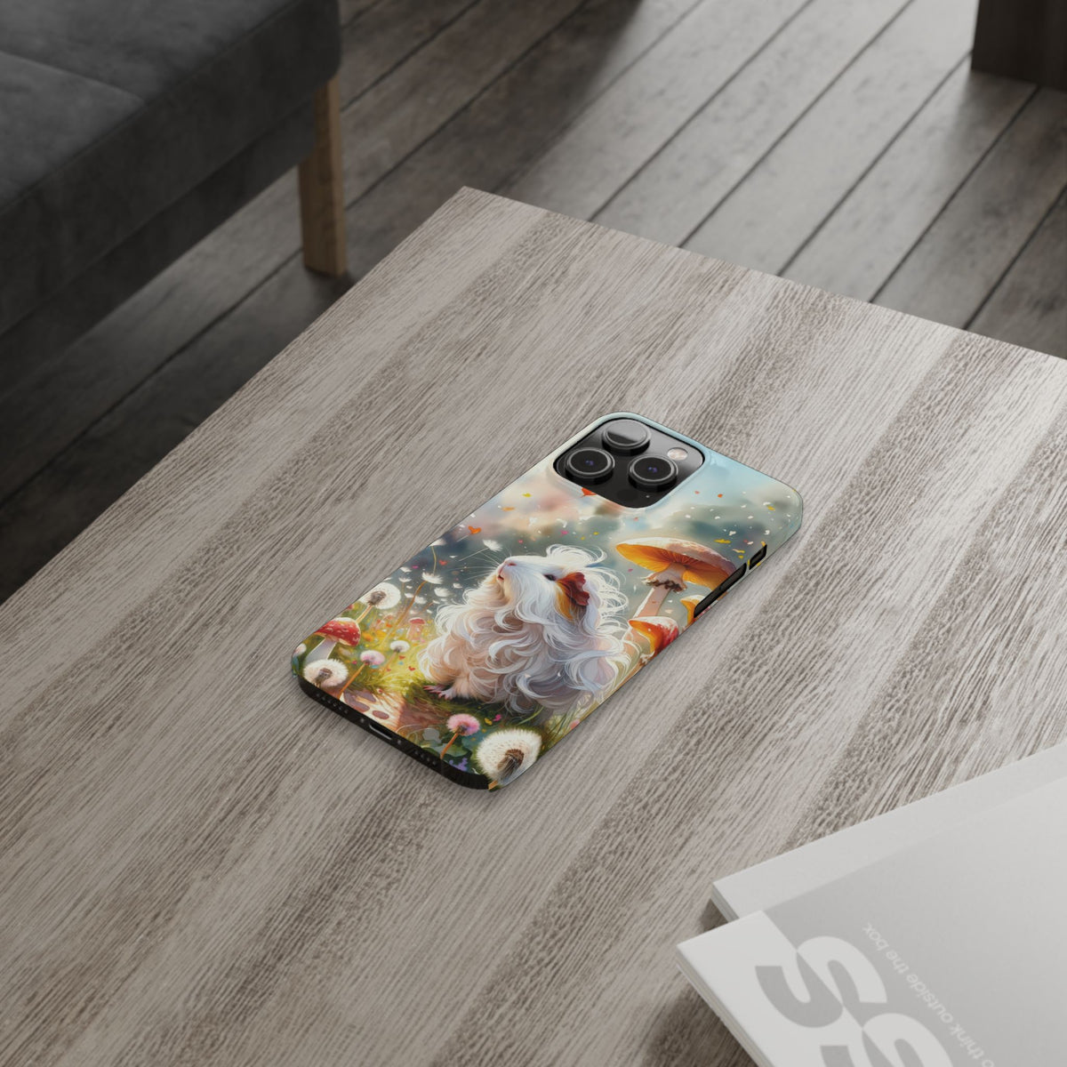 Dandelion Daze Guinea Pig Slim iPhone Case