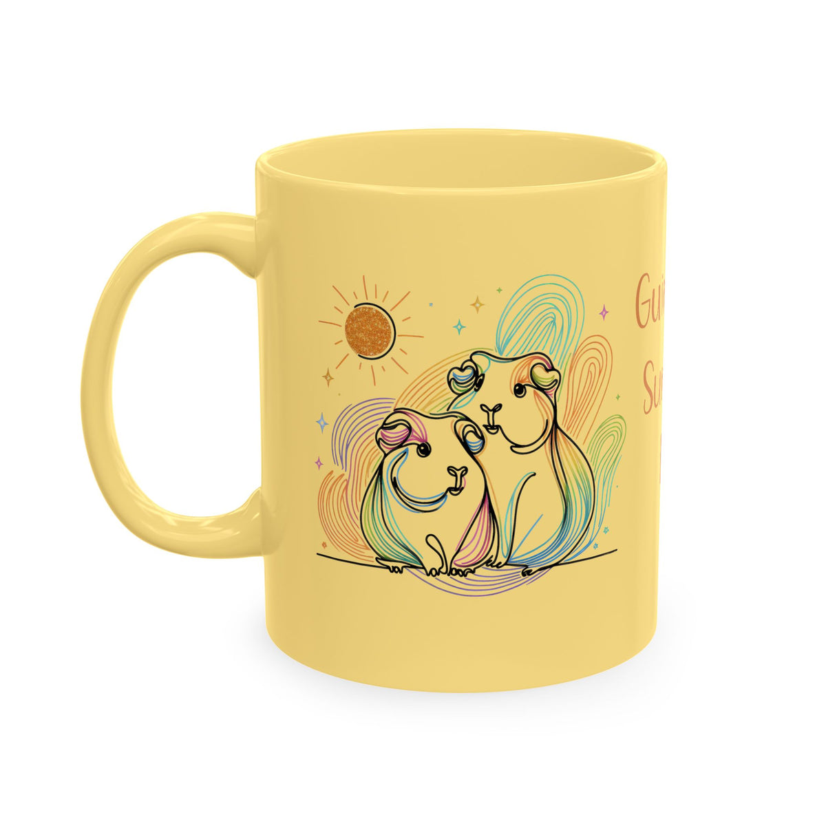 Personalized 'Teresa's Piggy Day' Ceramic Mug - Whimsical Guinea Pig Gift