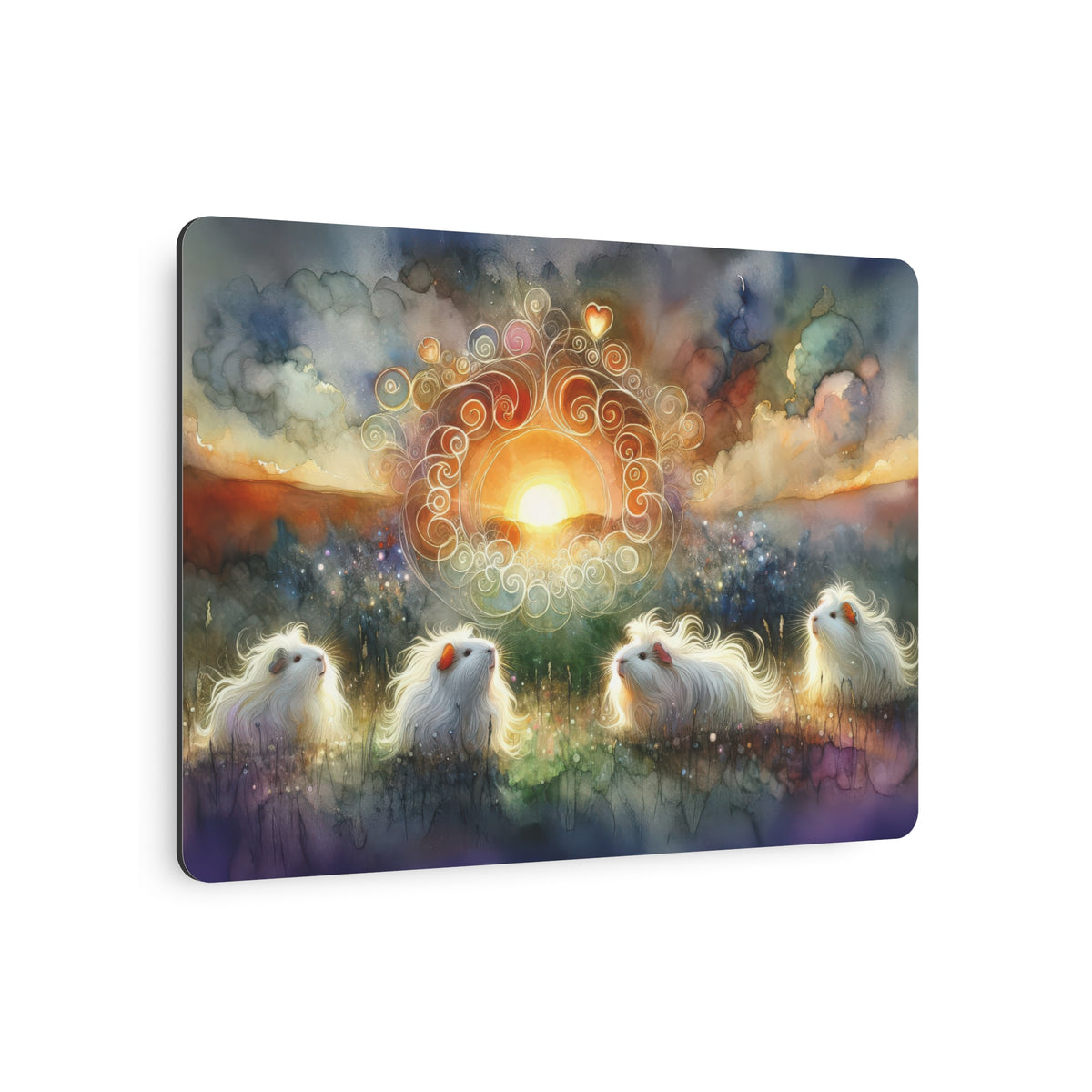 Sunset Meeting Metal Art Sign