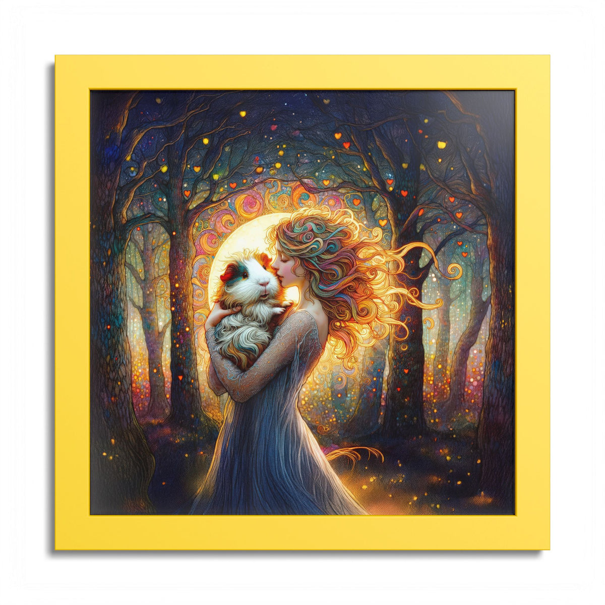Woodland Grace Guinea Pig Framed Art Print