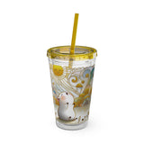 Summer Piggy Joy Guinea Pig Tumbler with Straw – image 16