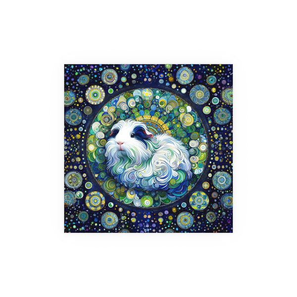 Blue Mandala Piggy Art Poster