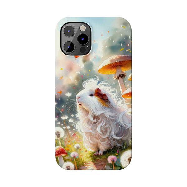 Dandelion Daze Guinea Pig Slim iPhone Case