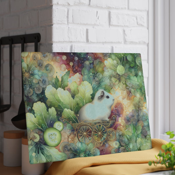 Royal Piggy Greens Glass Cutting Board