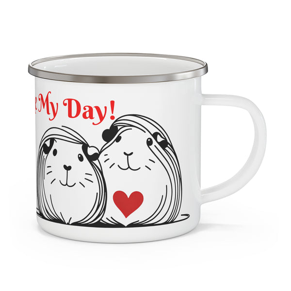 Personalized Guinea Pig Enamel Coffee Cup