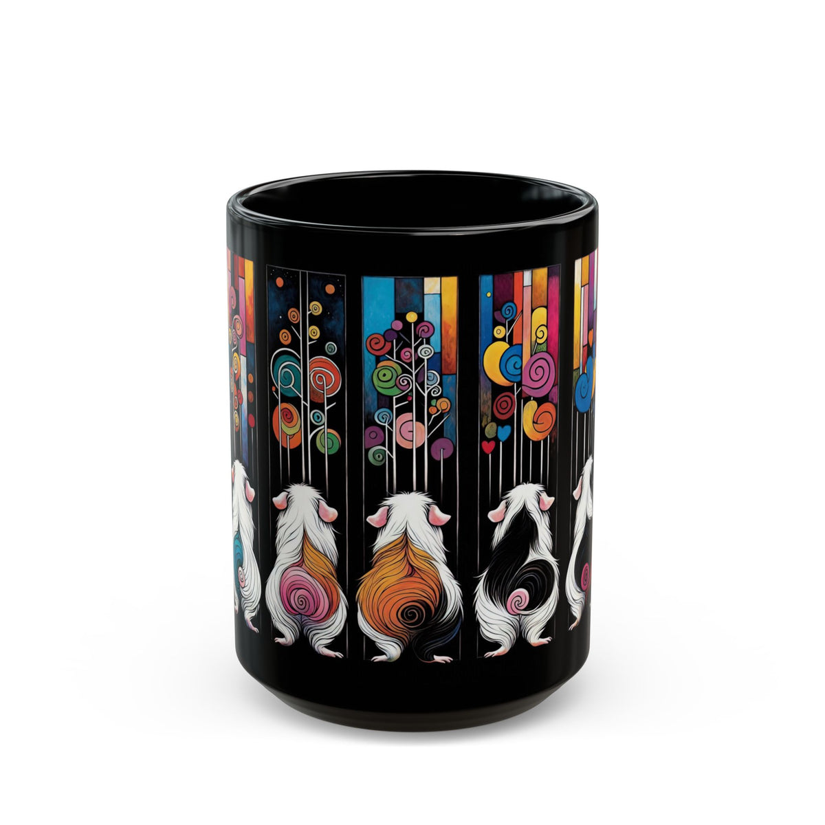 Piggy Butt Lineup - Black Guinea Pig Mug