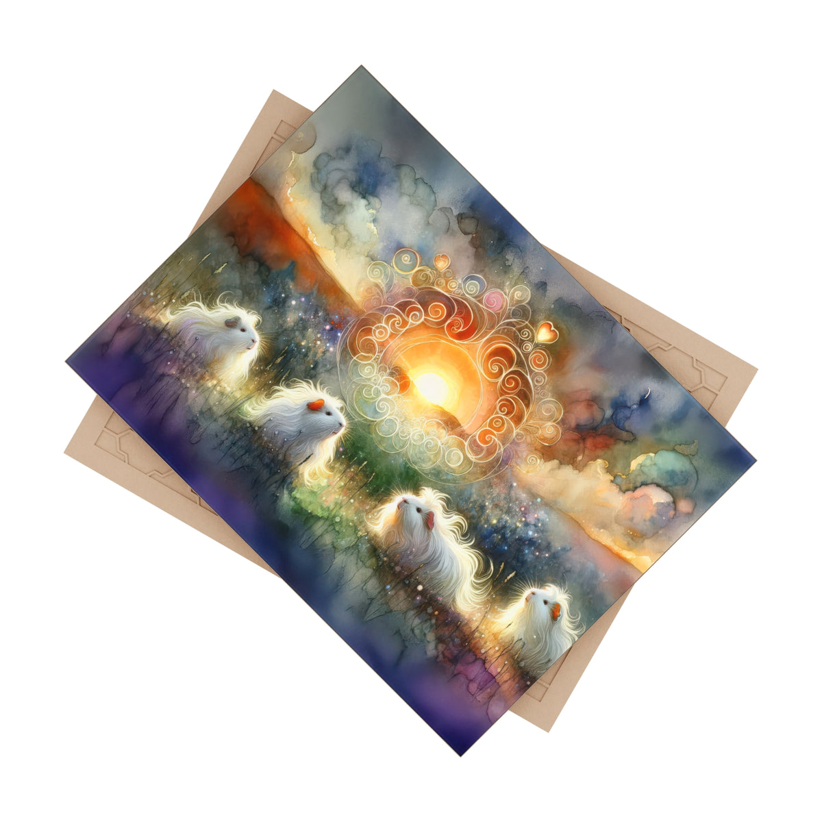 Sunset Worship Ceramic Photo Tile