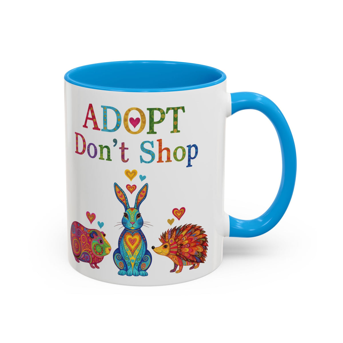 Guinea Pig Mug - Adopt Don't Shop - Boho
