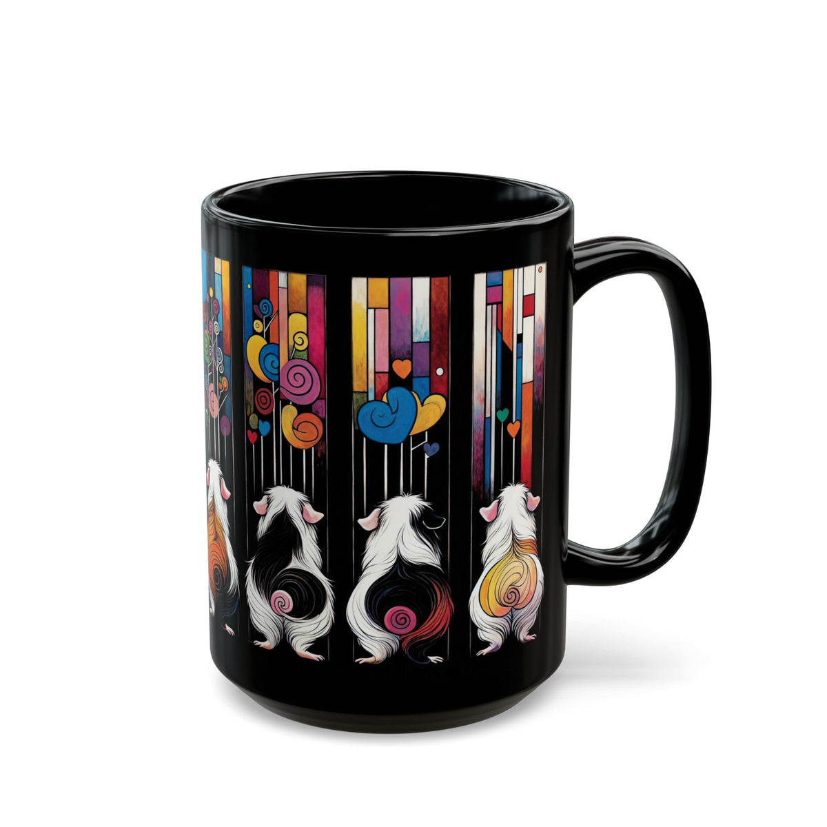 Piggy Butt Lineup - Black Guinea Pig Mug