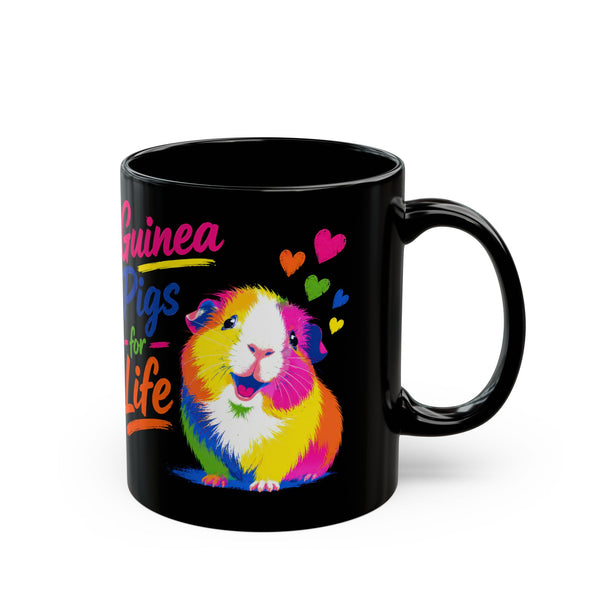 Guinea Pigs for Life Pop Black Guinea Pig Mug