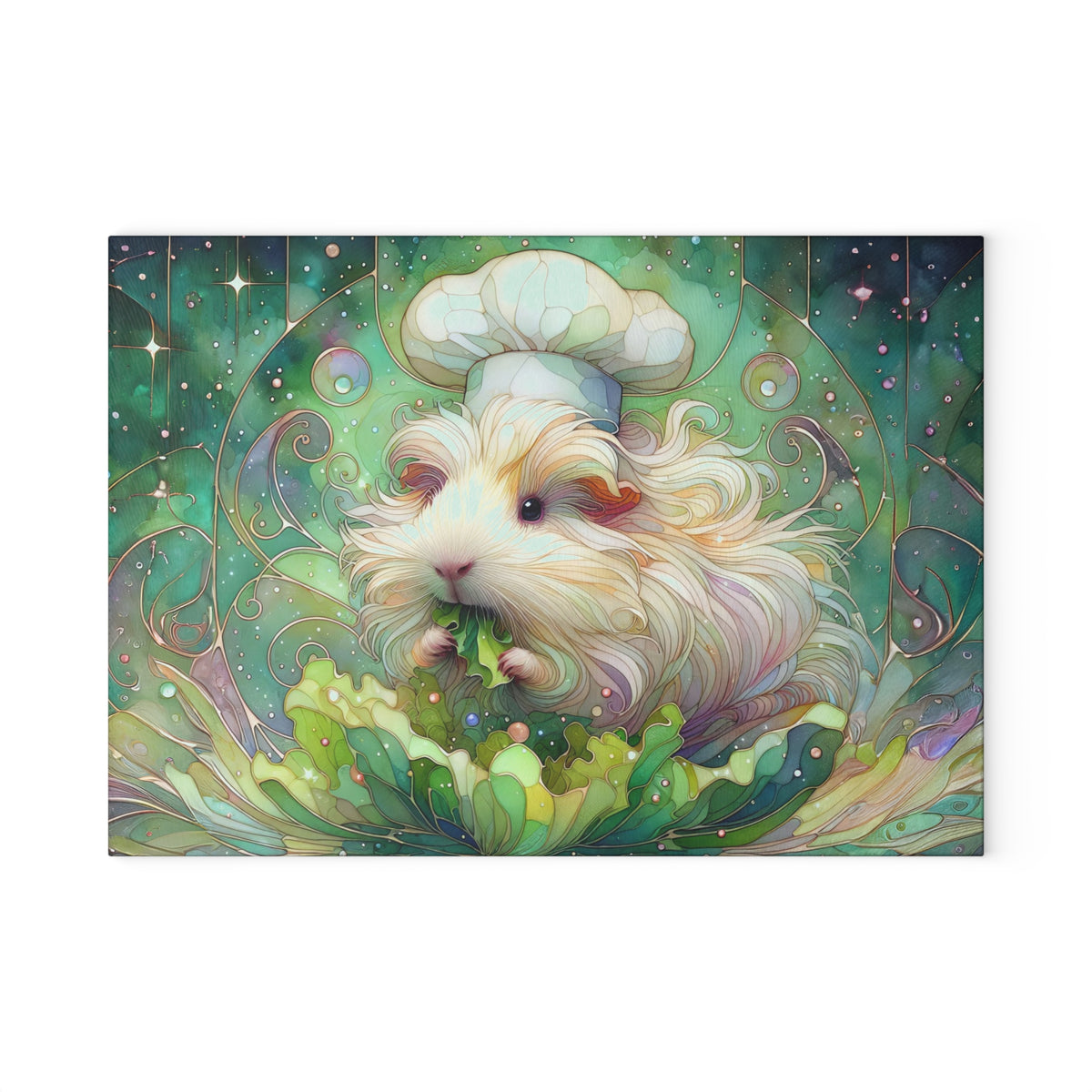 Lettuce Bowl Pigout Glass Guinea Pig Cutting Board