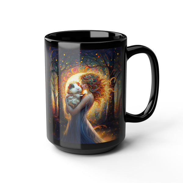 Woodlood Grace Guinea Pig Black Mug