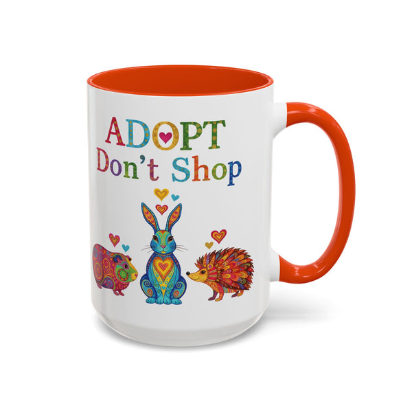 Guinea Pig Mug - Adopt Don't Shop - Boho