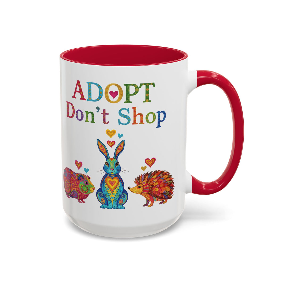 Guinea Pig Mug - Adopt Don't Shop - Boho