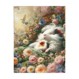 Dreaming Napping Piggies Velveteen Microfiber Guinea Pig Blanket – image 4