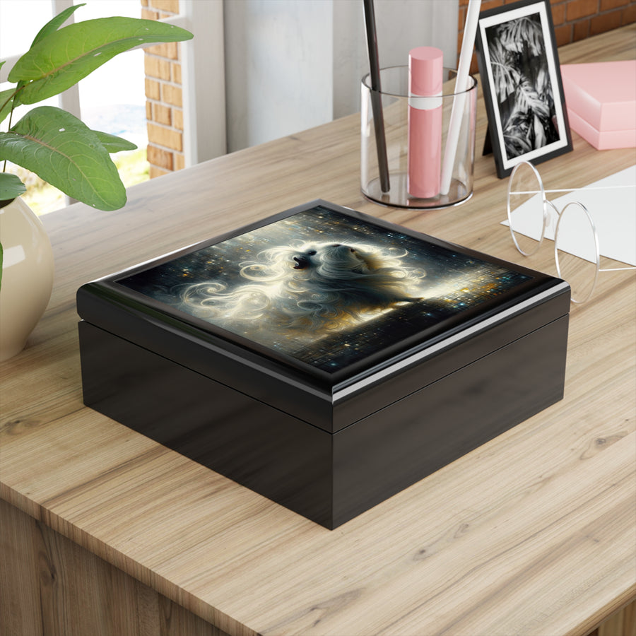 Night Lights Cavy Guinea Pig Jewelry Box