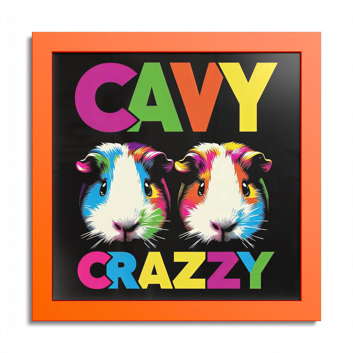 Cavy Crazzy Guinea Pig Framed Art Print
