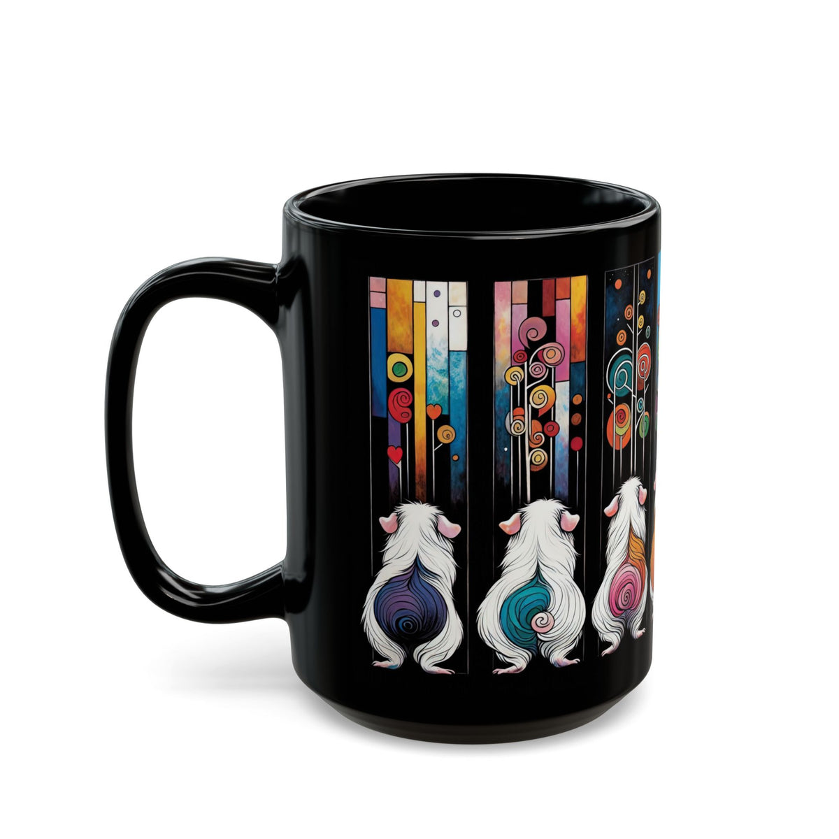 Piggy Butt Lineup - Black Guinea Pig Mug