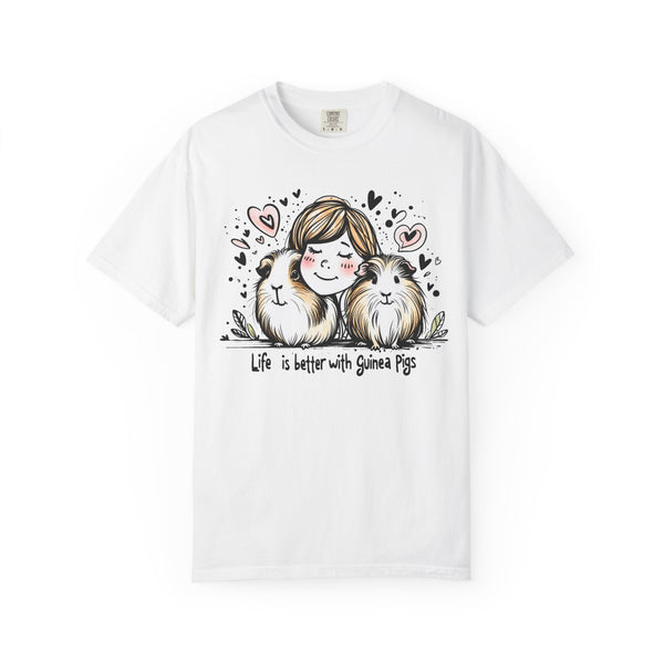 Life is Better with Guinea Pigs with Girl Tee