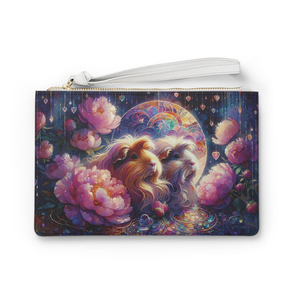 Piggies and Peonies Clutch Bag