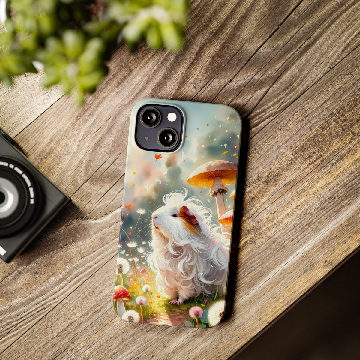Dandelion Daze Guinea Pig Slim iPhone Case