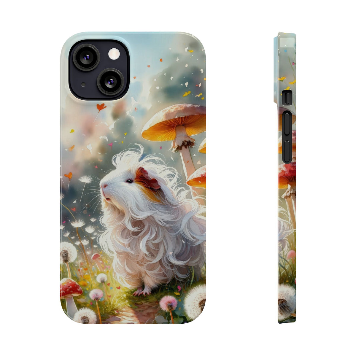 Dandelion Daze Guinea Pig Slim iPhone Case