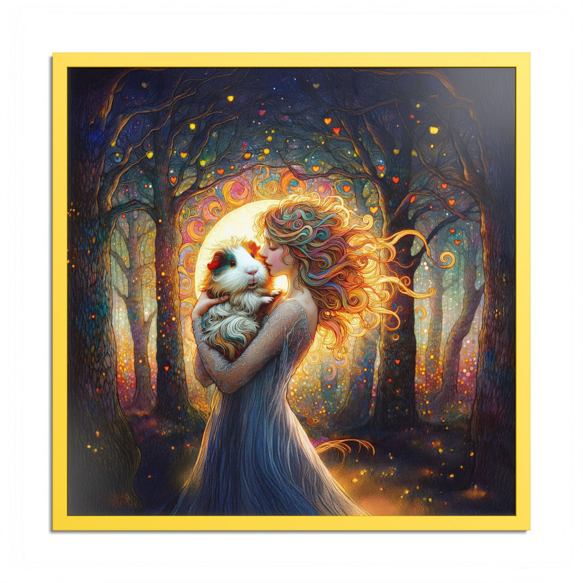 Woodland Grace Guinea Pig Framed Art Print
