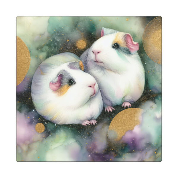 Precious Pig-appeal Guinea Pigs on Canvas