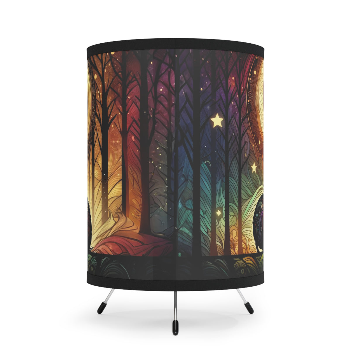 Piggy Tapestry Tripod Lamp