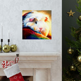 Firelight Fleece Cavy Guinea Pig Poster