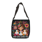 Just a Girl Guinea Pig Trio Adjustable Tote