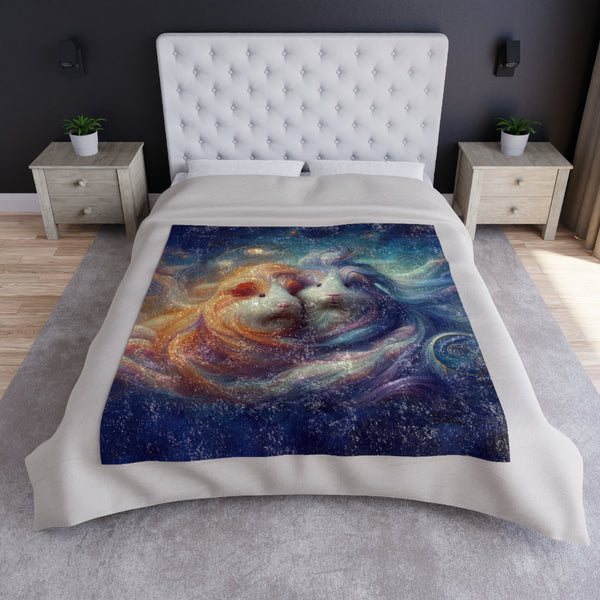 Piggy Dreamland Crushed Velvet Guinea Pig Blanket