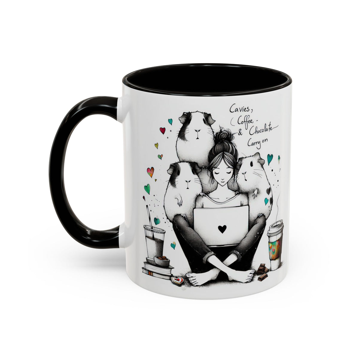 Guinea Pig Mug - Cavies, Coffee & Chocolate Carry On