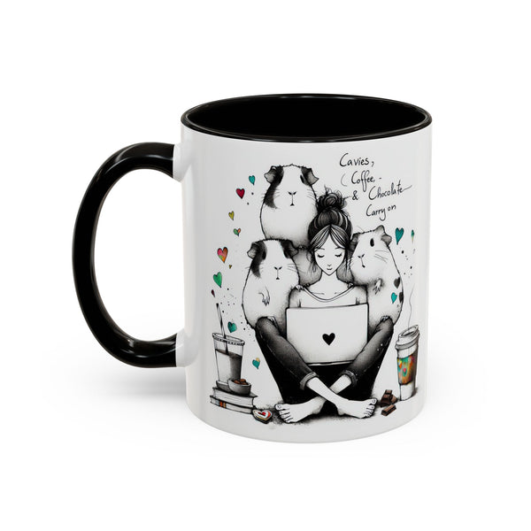 Guinea Pig Mug - Cavies, Coffee & Chocolate Carry On